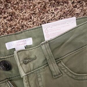LC Lauren Conrad Green Ankle & Cropped Jeans